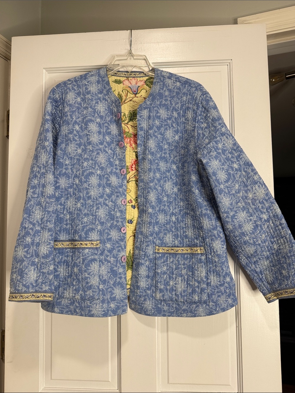 Reversible Floral Quilted Jacket